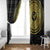 Sankofa Bird Window Curtain Adinkra Symbols - Gold Version