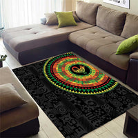 Sankofa Bird Adinkra Symbols Area Rug African Culture