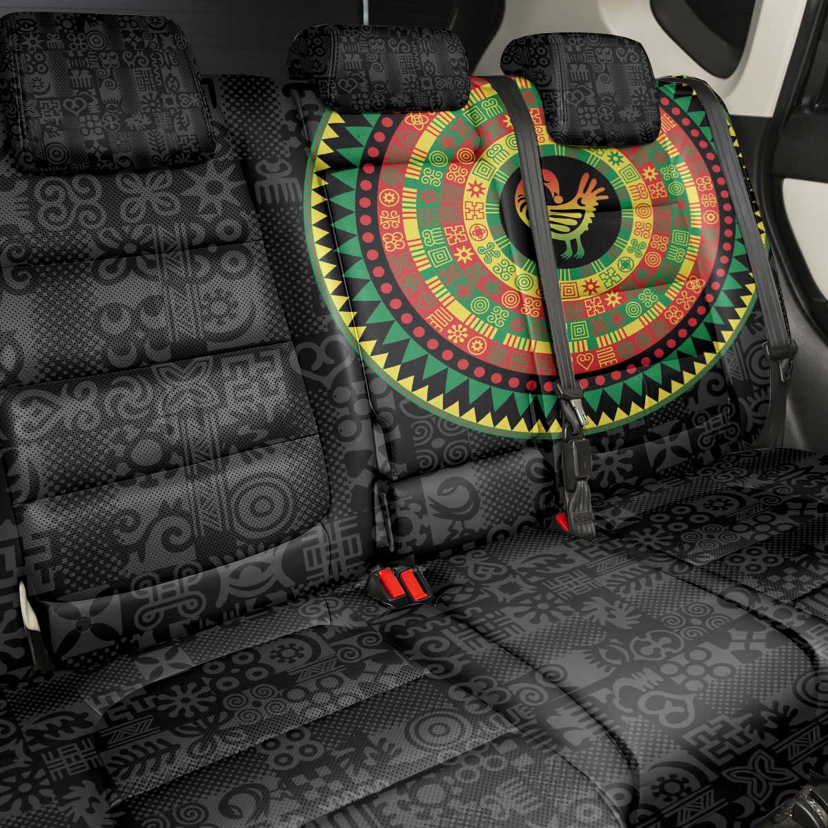 Sankofa Bird Adinkra Symbols Back Car Seat Cover African Culture