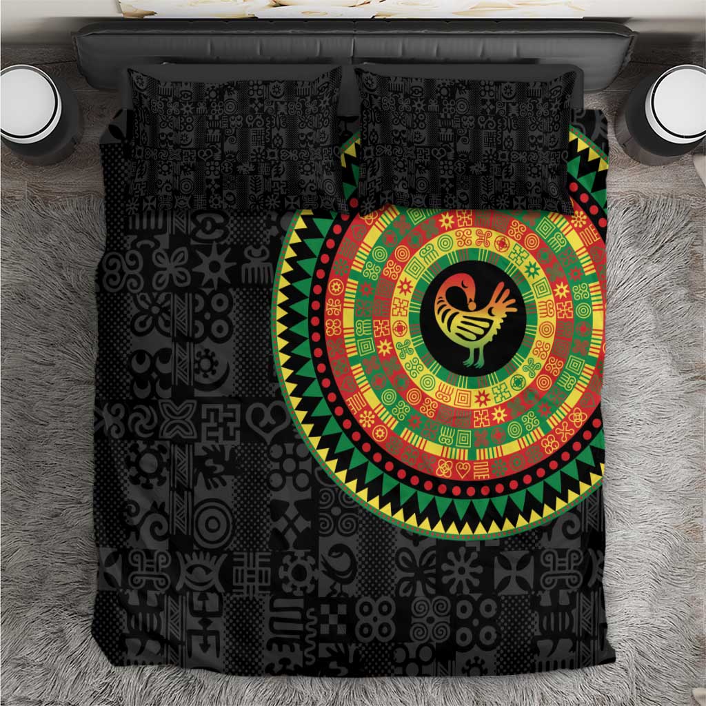 Sankofa Bird Adinkra Symbols Bedding Set African Culture