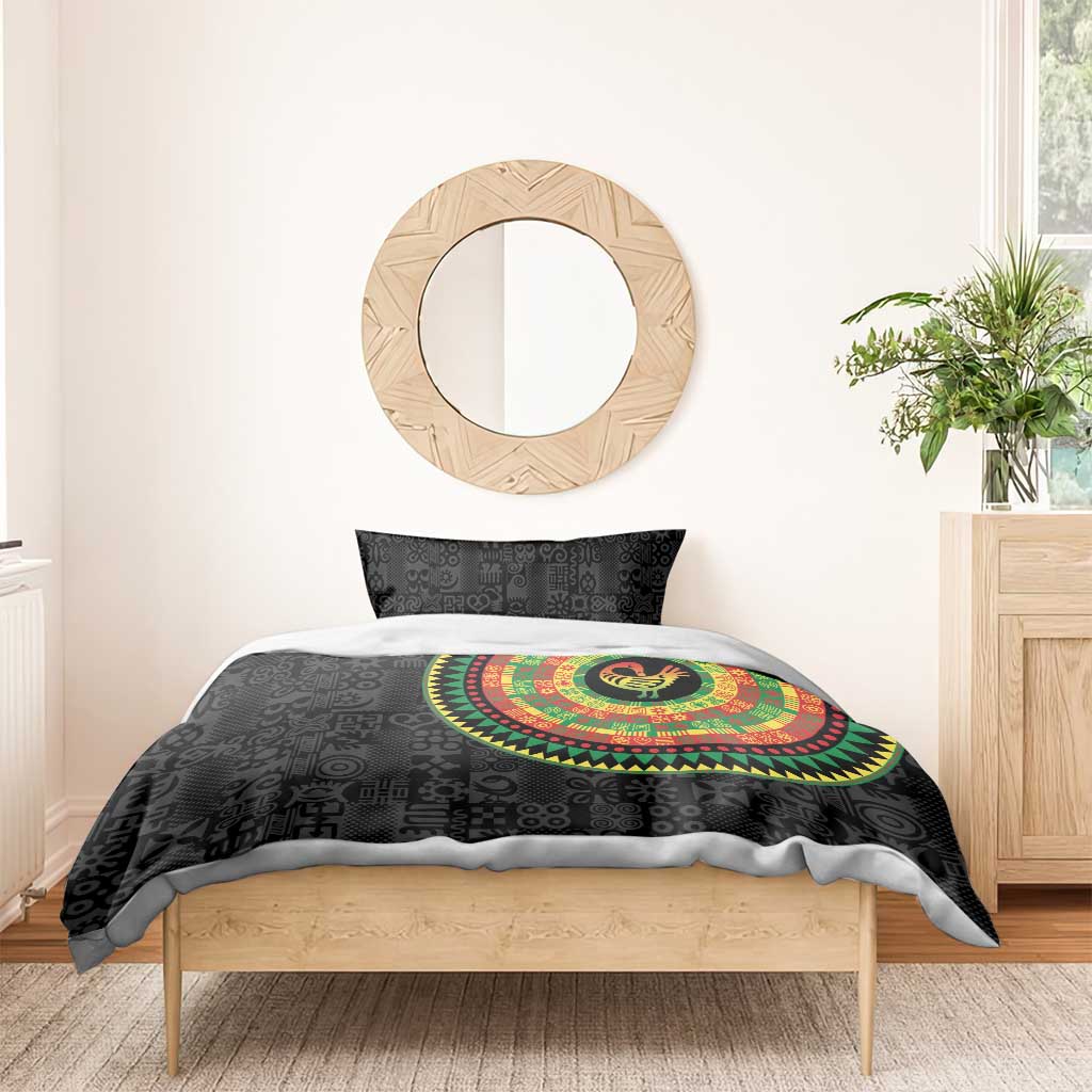 Sankofa Bird Adinkra Symbols Bedding Set African Culture