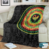 Sankofa Bird Adinkra Symbols Blanket African Culture