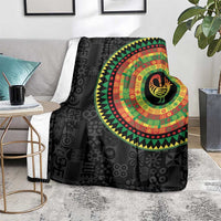 Sankofa Bird Adinkra Symbols Blanket African Culture