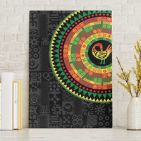 Sankofa Bird Adinkra Symbols Canvas Wall Art African Culture