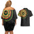 Sankofa Bird Adinkra Symbols Couples Matching Off Shoulder Short Dress and Hawaiian Shirt African Culture