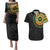 Sankofa Bird Adinkra Symbols Couples Matching Puletasi and Hawaiian Shirt African Culture