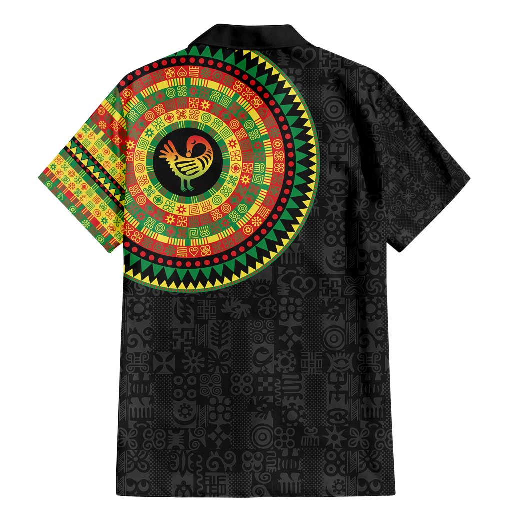 Sankofa Bird Adinkra Symbols Family Matching Mermaid Dress and Hawaiian Shirt African Culture