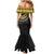 Sankofa Bird Adinkra Symbols Family Matching Mermaid Dress and Hawaiian Shirt African Culture