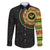 Sankofa Bird Adinkra Symbols Family Matching Off Shoulder Short Dress and Hawaiian Shirt African Culture