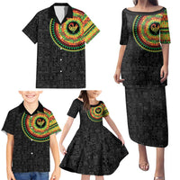 Sankofa Bird Adinkra Symbols Family Matching Puletasi and Hawaiian Shirt African Culture