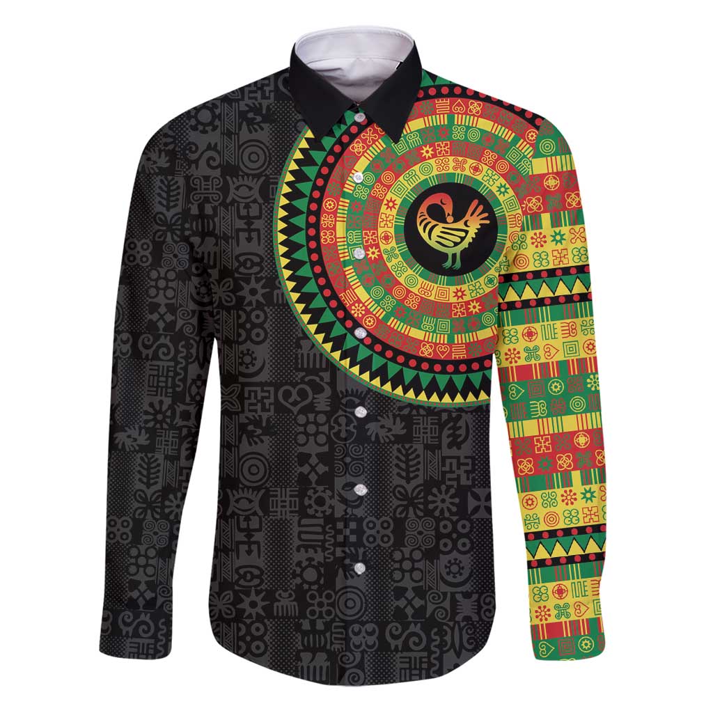 Sankofa Bird Adinkra Symbols Family Matching Puletasi and Hawaiian Shirt African Culture