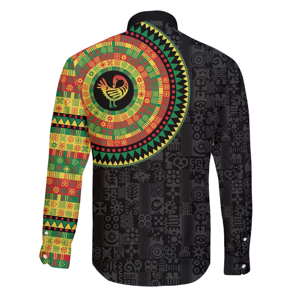 Sankofa Bird Adinkra Symbols Family Matching Summer Maxi Dress and Hawaiian Shirt African Culture