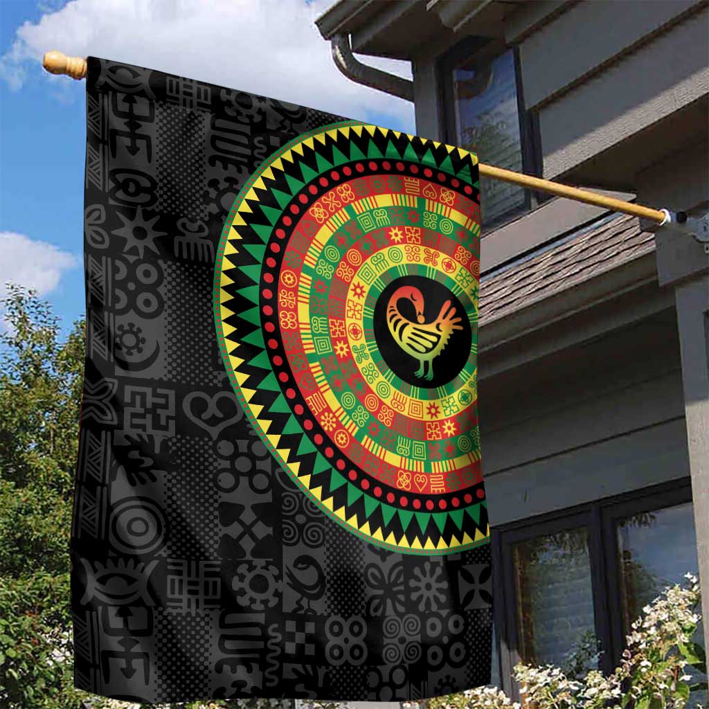 Sankofa Bird Adinkra Symbols Garden Flag African Culture