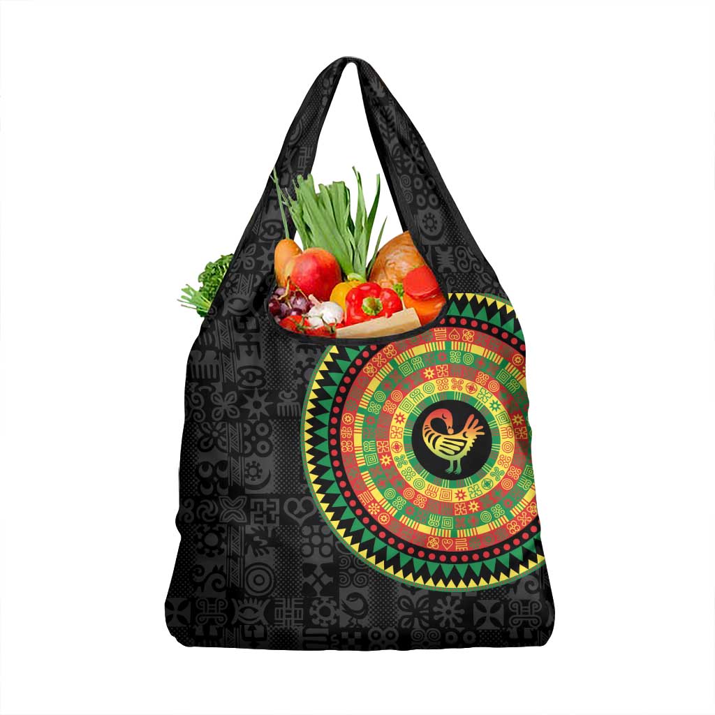 Sankofa Bird Adinkra Symbols Grocery Bag African Culture