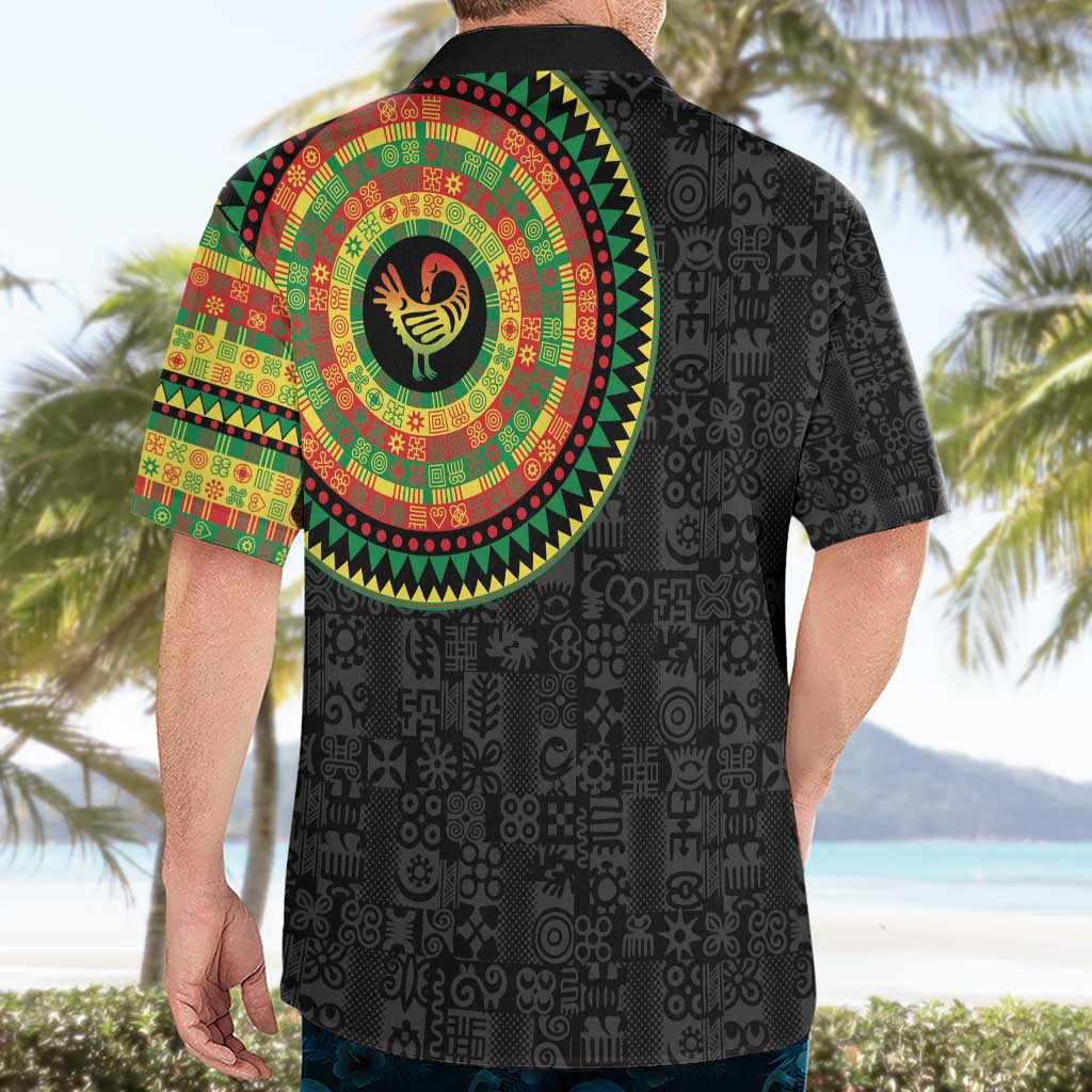 Sankofa Bird Adinkra Symbols Hawaiian Shirt African Culture