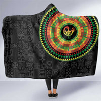 Sankofa Bird Adinkra Symbols Hooded Blanket African Culture