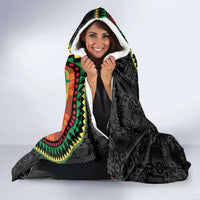 Sankofa Bird Adinkra Symbols Hooded Blanket African Culture