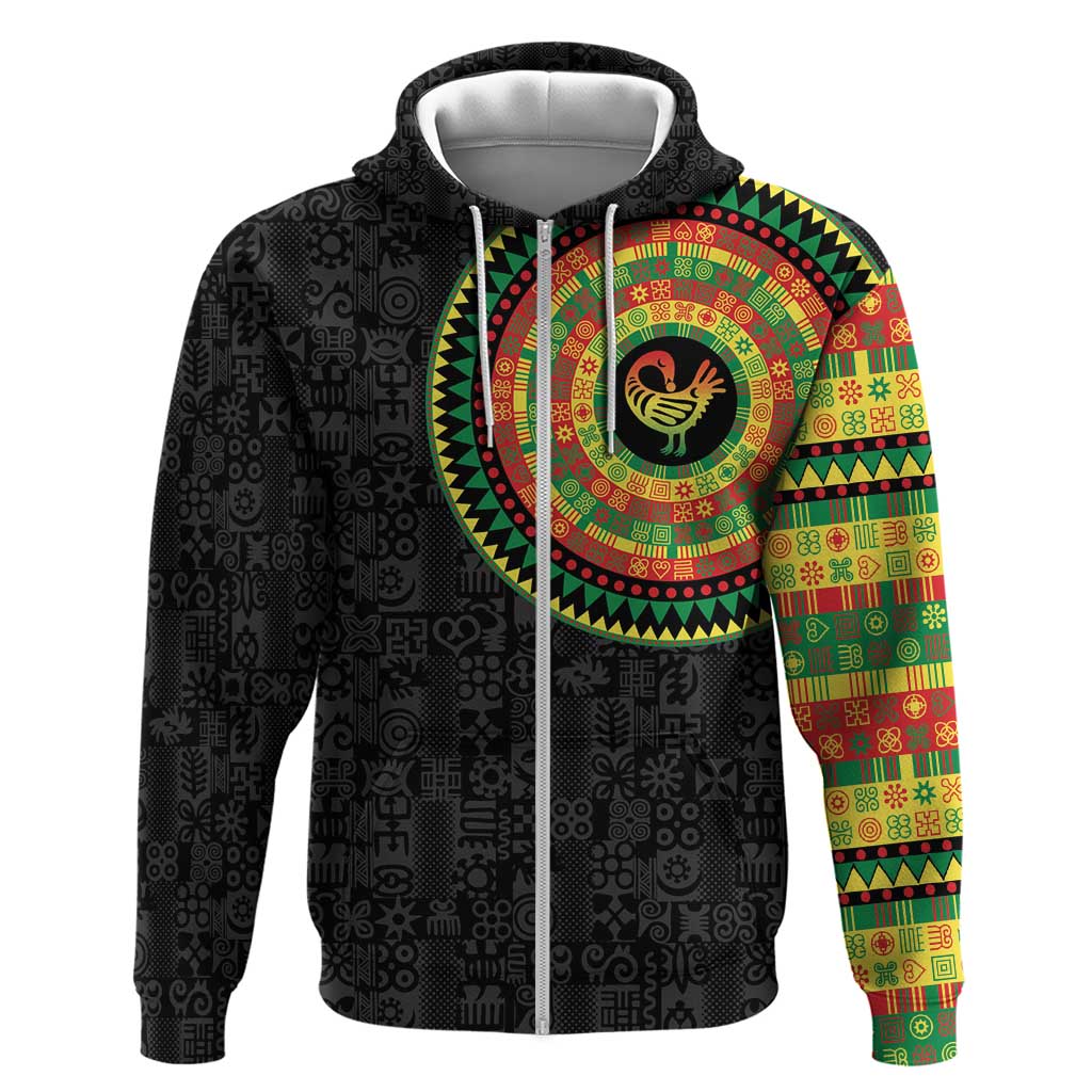 Sankofa Bird Adinkra Symbols Hoodie African Culture