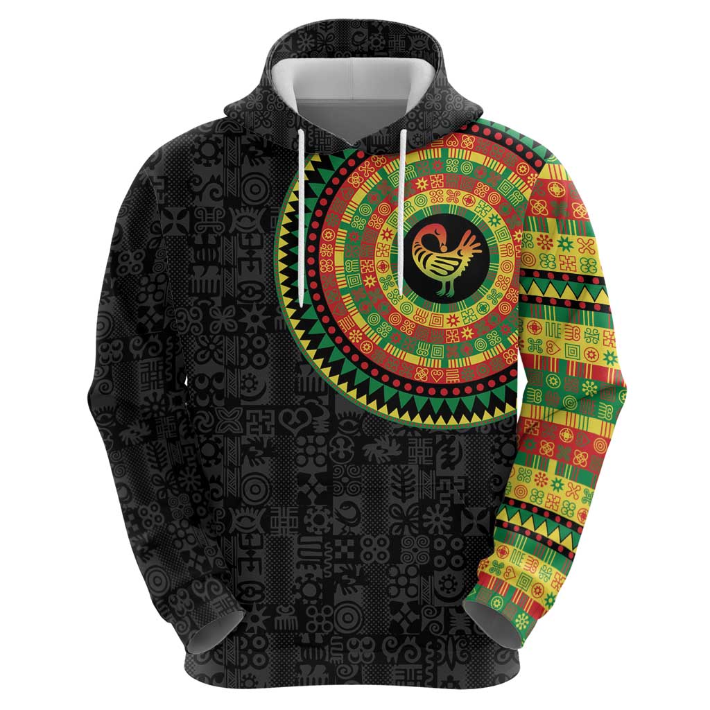 Sankofa Bird Adinkra Symbols Hoodie African Culture