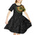 Sankofa Bird Adinkra Symbols Kid Short Sleeve Dress African Culture