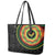 Sankofa Bird Adinkra Symbols Leather Tote Bag African Culture