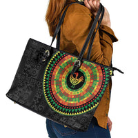 Sankofa Bird Adinkra Symbols Leather Tote Bag African Culture