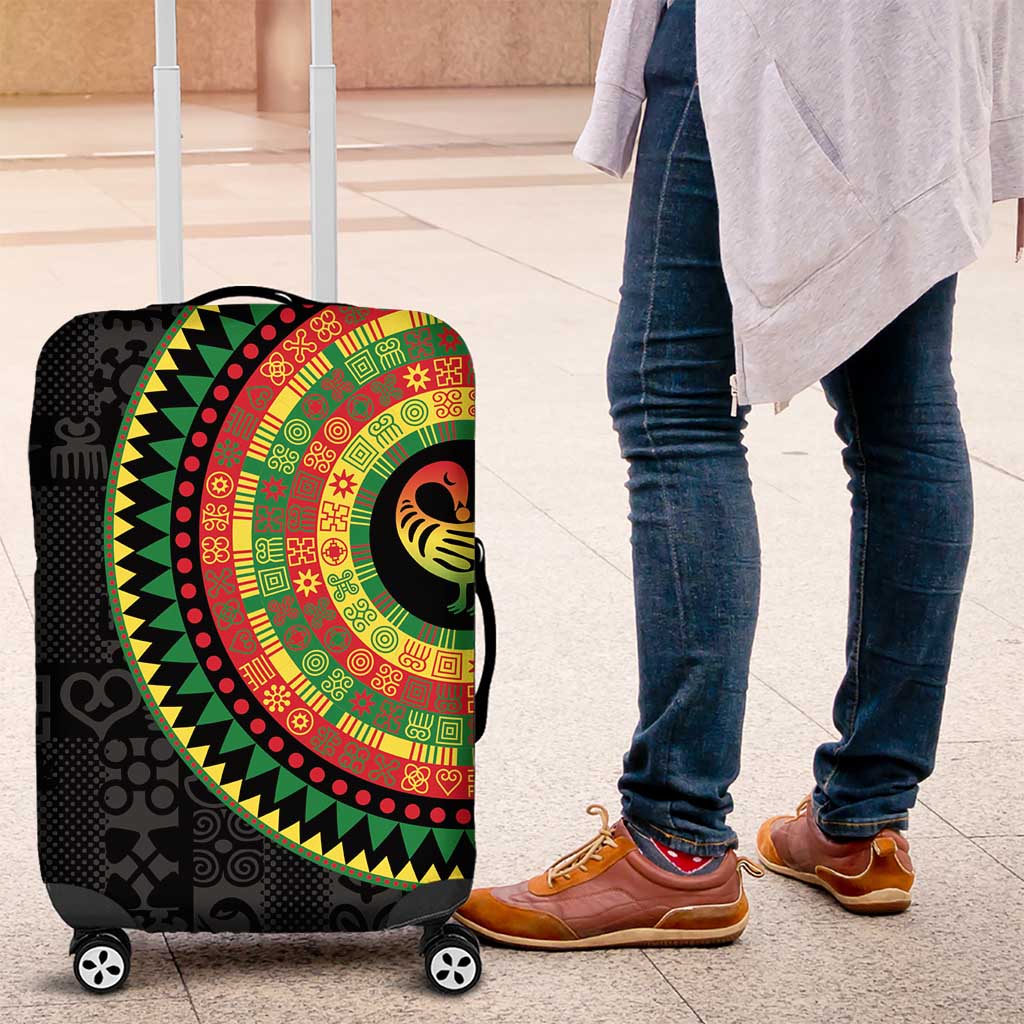 Sankofa Bird Adinkra Symbols Luggage Cover African Culture