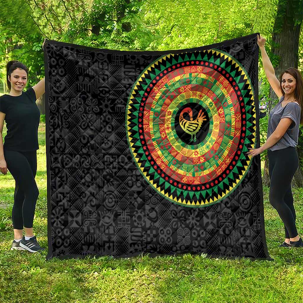 Sankofa Bird Adinkra Symbols Quilt African Culture
