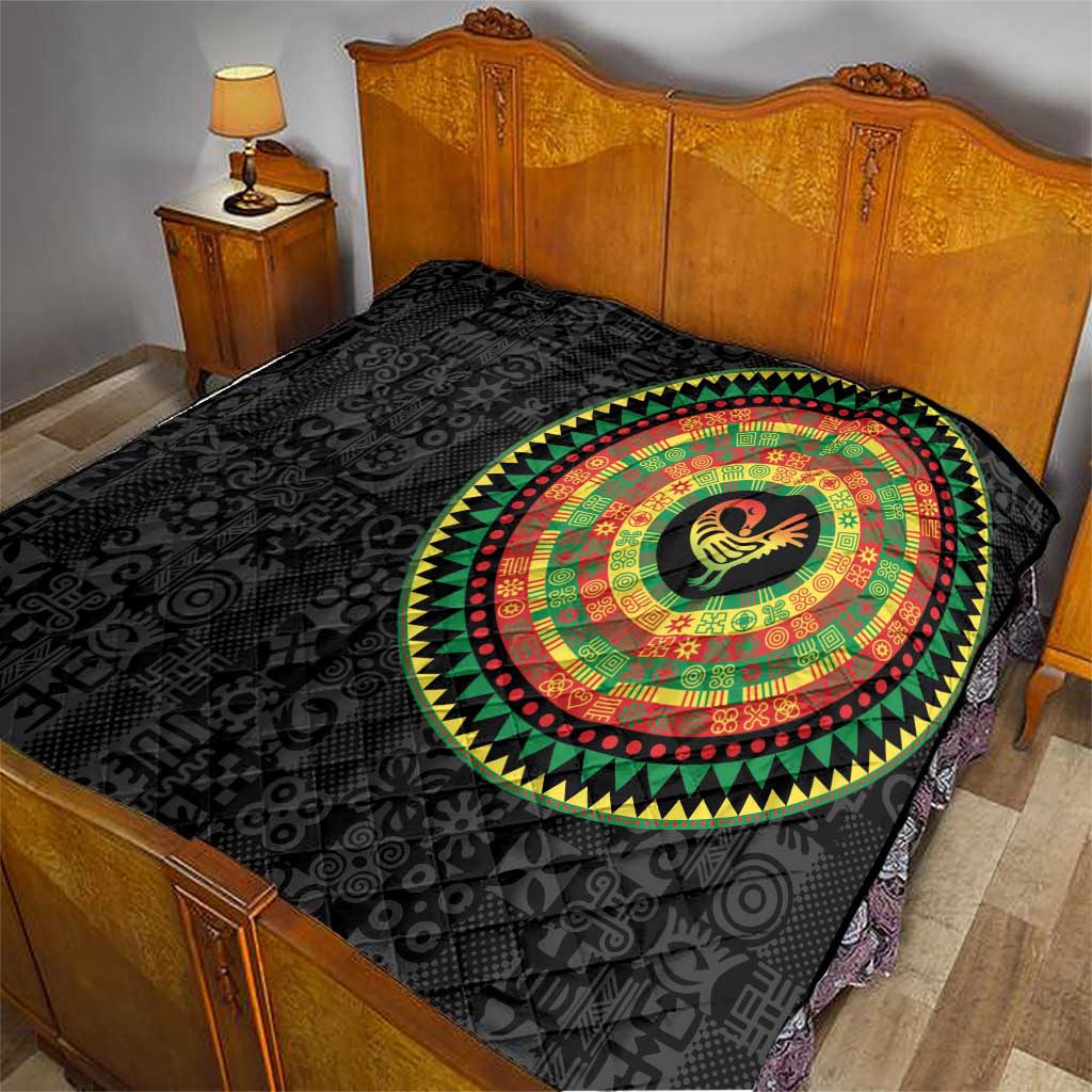 Sankofa Bird Adinkra Symbols Quilt African Culture