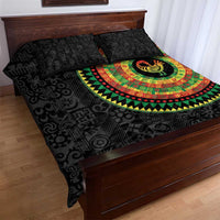 Sankofa Bird Adinkra Symbols Quilt Bed Set African Culture