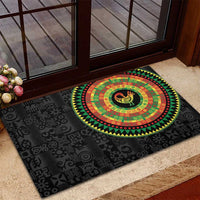 Sankofa Bird Adinkra Symbols Rubber Doormat African Culture