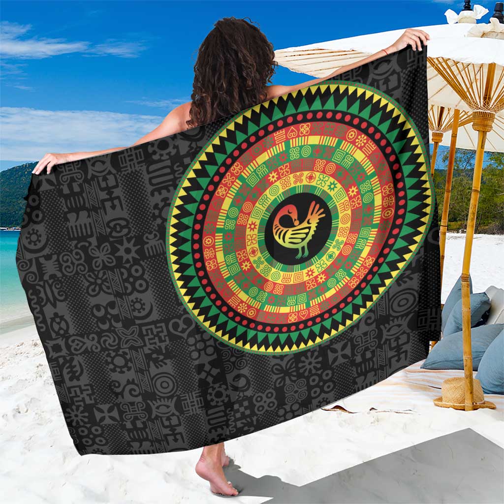 Sankofa Bird Adinkra Symbols Sarong African Culture