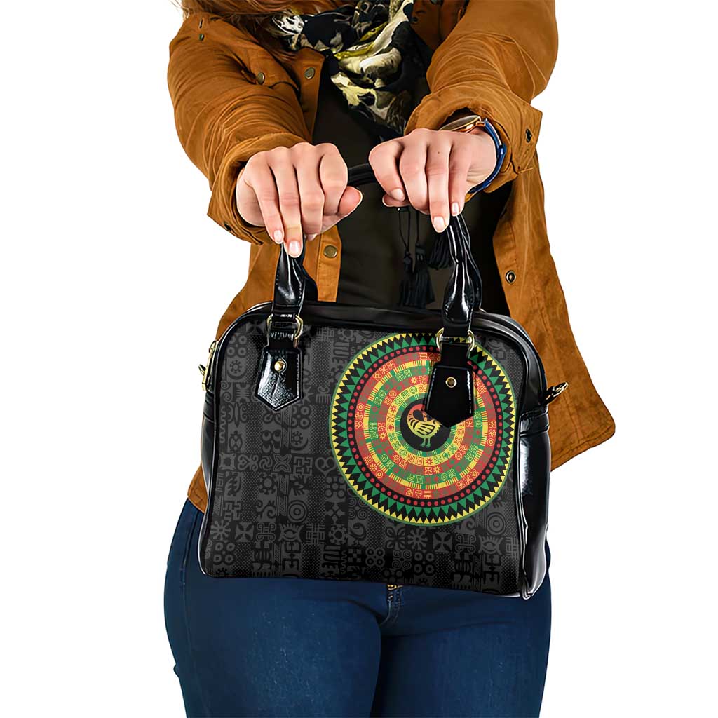 Sankofa Bird Adinkra Symbols Shoulder Handbag African Culture