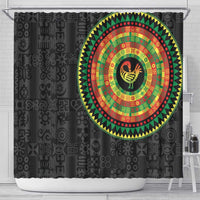 Sankofa Bird Adinkra Symbols Shower Curtain African Culture