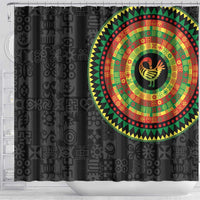 Sankofa Bird Adinkra Symbols Shower Curtain African Culture