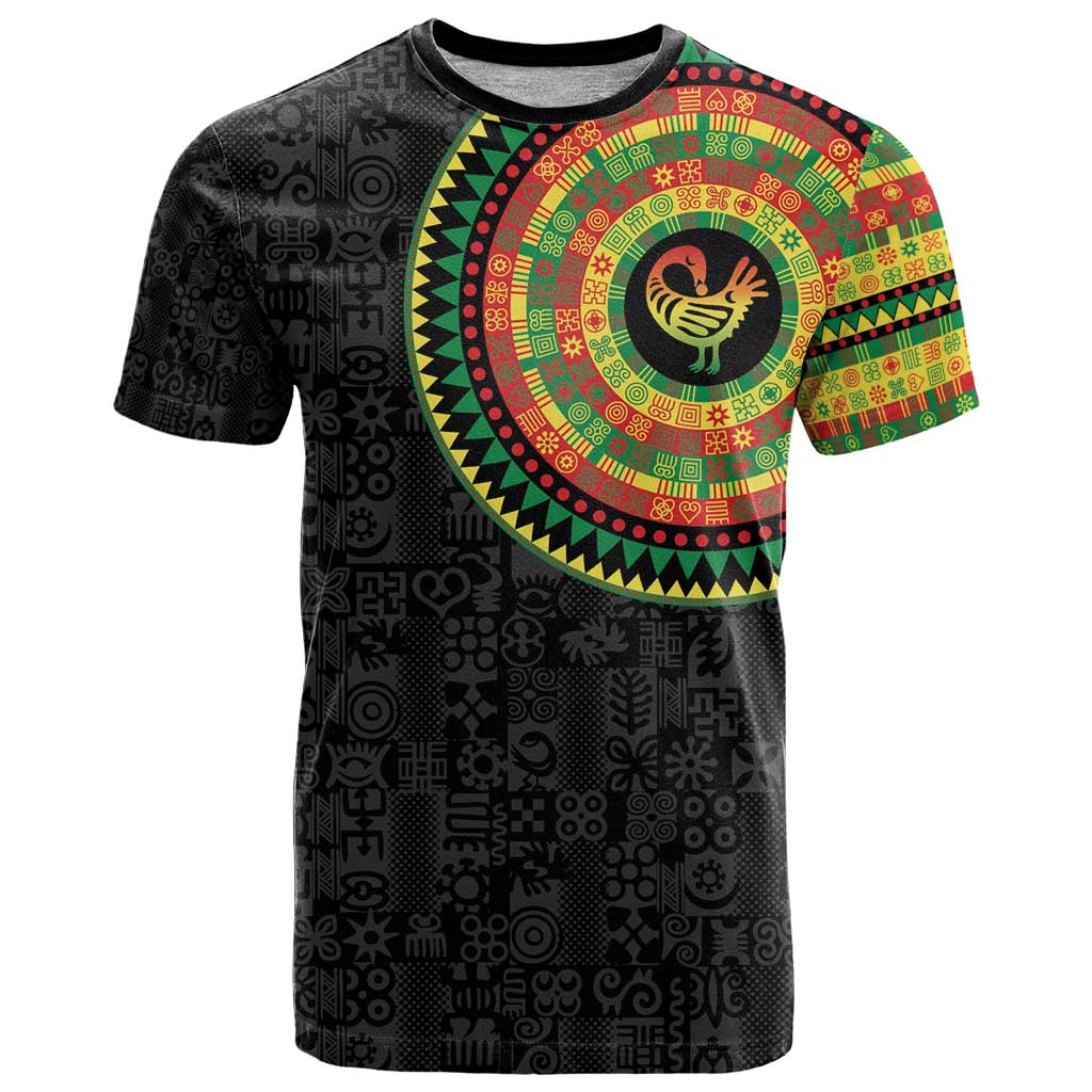 Sankofa Bird Adinkra Symbols T Shirt African Culture