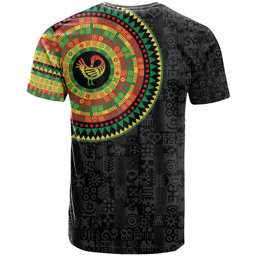 Sankofa Bird Adinkra Symbols T Shirt African Culture