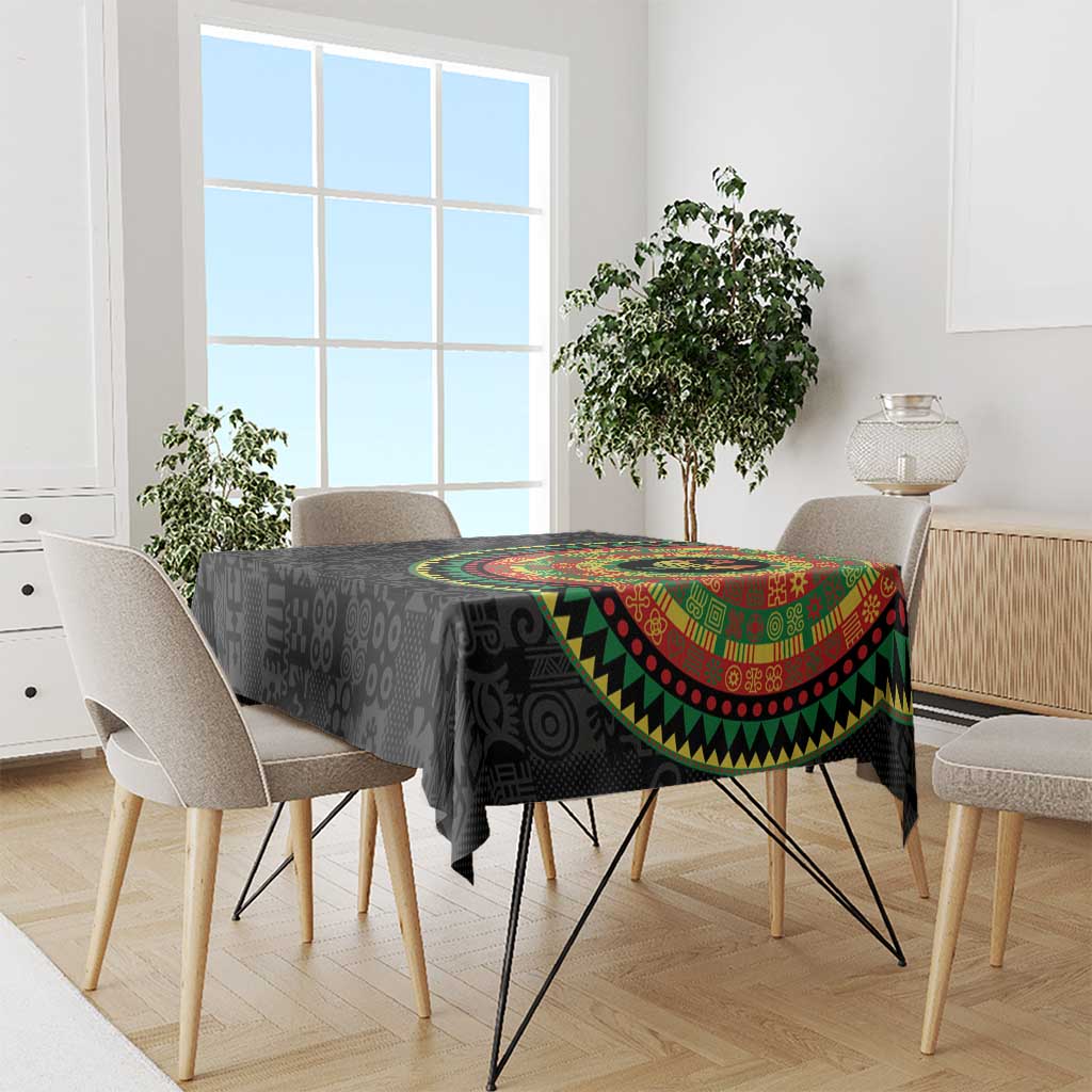 Sankofa Bird Adinkra Symbols Tablecloth African Culture