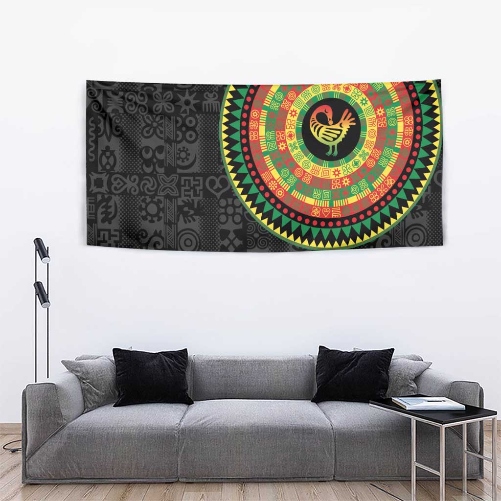 Sankofa Bird Adinkra Symbols Tapestry African Culture