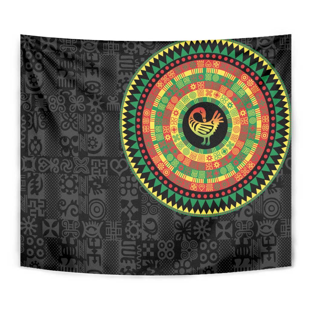 Sankofa Bird Adinkra Symbols Tapestry African Culture