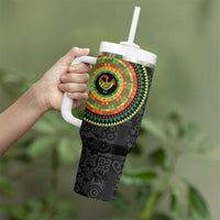 Sankofa Bird Adinkra Symbols Tumbler With Handle African Culture