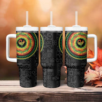 Sankofa Bird Adinkra Symbols Tumbler With Handle African Culture