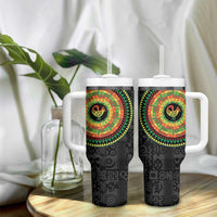 Sankofa Bird Adinkra Symbols Tumbler With Handle African Culture
