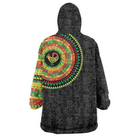 Sankofa Bird Adinkra Symbols Wearable Blanket Hoodie African Culture
