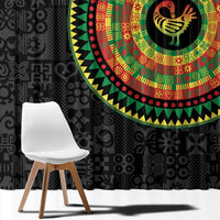 Sankofa Bird Adinkra Symbols Window Curtain African Culture
