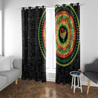 Sankofa Bird Adinkra Symbols Window Curtain African Culture