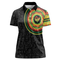 Sankofa Bird Adinkra Symbols Women Polo Shirt African Culture