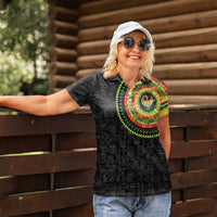 Sankofa Bird Adinkra Symbols Women Polo Shirt African Culture