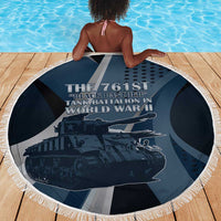 761st Tank Battalion WWII Beach Blanket Black Panthers Tribute