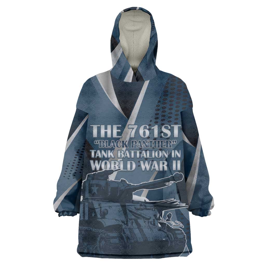 Personalized 761st Tank Battalion WWII Kid Wearable Blanket Hoodie Black Panthers Tribute